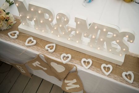 Memorable signs for an unforgettable weddingの写真素材