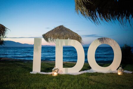 Memorable signs for an unforgettable weddingの写真素材