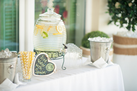 Food and drink for a stunning weddingの写真素材