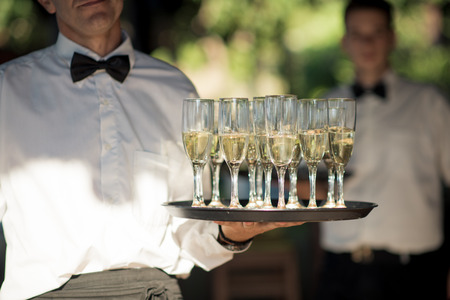 Food and drink for a stunning weddingの写真素材