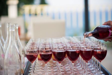 Food and drink for a stunning weddingの写真素材