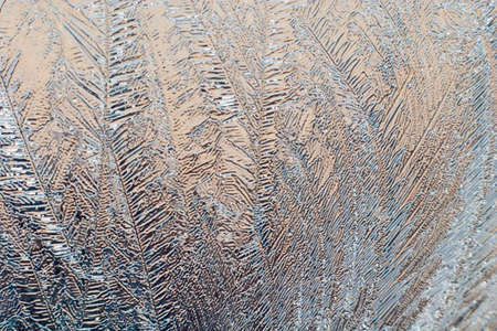 close-up of beautiful frosty window, good background for greeting-cards, macroの写真素材