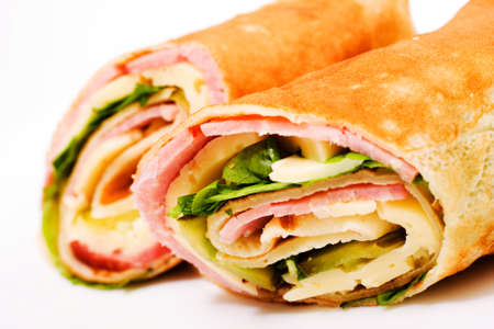 Wrap sandwich. Junk food image seriesの写真素材