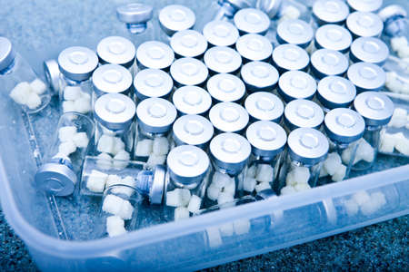 Samples of human bones tissue