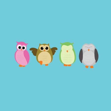 owl oh owlのイラスト素材