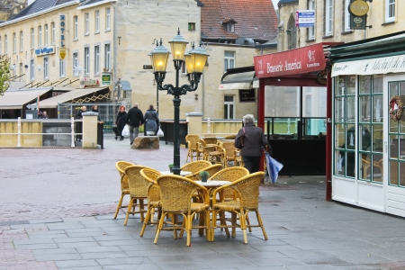 On the streets of Valkenburg. Netherlandsのeditorial素材