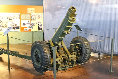 Gun at the Museum of the Battle of Normandy. Bayeux, Franceのeditorial素材