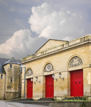 The ancient theater in Bayeux. Normandy. Franceのeditorial素材