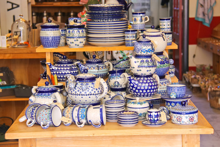 DORDRECHT, THE NETHERLANDS - SEPTEMBER 28: Sale crockery in a shop on September 28, 2013 in...