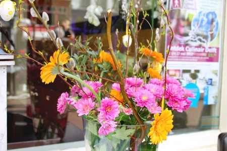 DELFT, THE NETHERLANDS - APRIL 7, 2012 : Easter showcase restaurant Le Mariage  in Delft, Netherlandsのeditorial素材