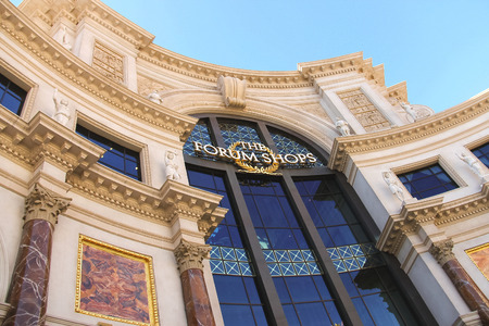LAS VEGAS, NEVADA, USA - OCTOBER 20, 2013 : Mall The Forum Shops in Caesar's Palace in Las Vegas,...