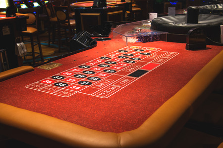 LAS VEGAS, NEVADA, USA - OCTOBER 23, 2013 :Table roulette in a casino Treasure Island. Las Vegasのeditorial素材