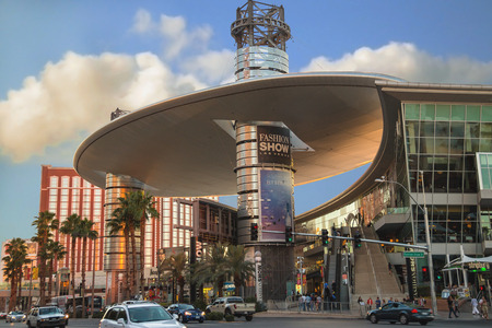 LAS VEGAS, NEVADA, USA - OCTOBER 25, 2013 : Fashion Show Mall in Las Vegas, Nevada. One of the largest enclosed malls in the world with over 250 stores のeditorial素材