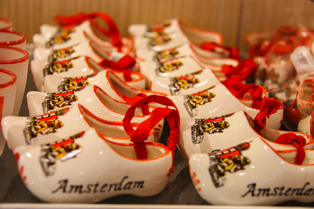 Amsterdam Schiphol, Netherlands - April 18, 2015: Sale of  gifts at the airport Amsterdam Schiphol, Netherlandsのeditorial素材