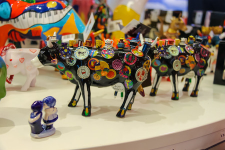 Amsterdam Schiphol, Netherlands - April 18, 2015: Sale of  gifts at the airport Amsterdam Schiphol, Netherlandsのeditorial素材