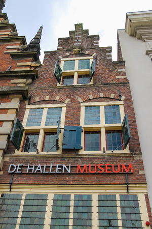 Haarlem, the Netherlands - June 20, 2015: The Vleeshal (meat-hall) at the Grote Markt. Museum De Hallen and Archeologisch Museum Haarlem are currently located here.のeditorial素材