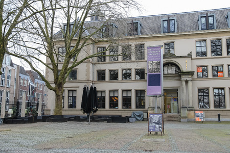 Utrecht, the Netherlands - February 13, 2016: Utrecht Archive in city centre (Hamburgerstraat)のeditorial素材