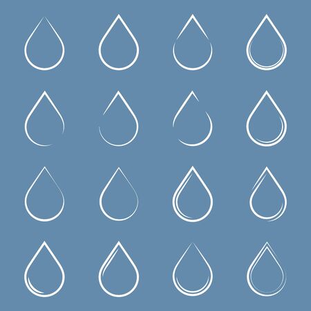 Drops iconsのイラスト素材