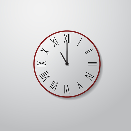 Vector illustration with the image of the clockのイラスト素材