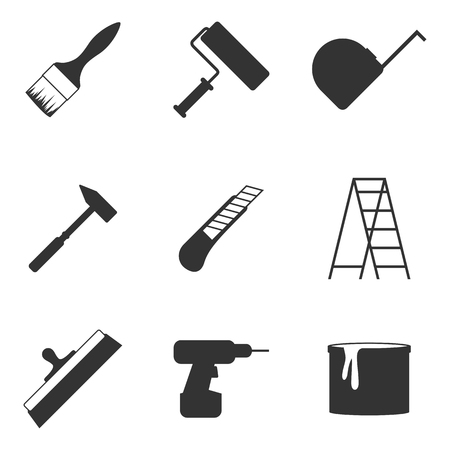 Set of isolated icons on a theme home repairのイラスト素材