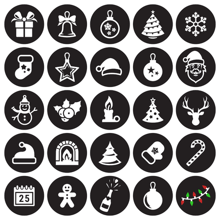 25 Christmas Iconsのイラスト素材
