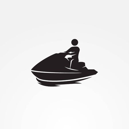 Jetski icon blackのイラスト素材