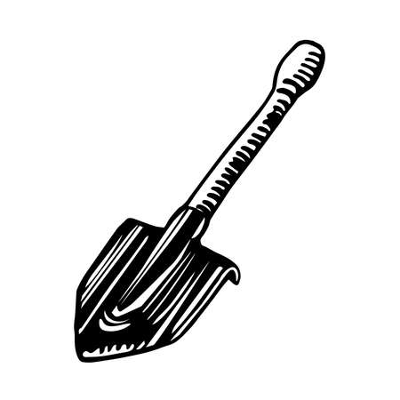 short bayonet sapper shovelのイラスト素材