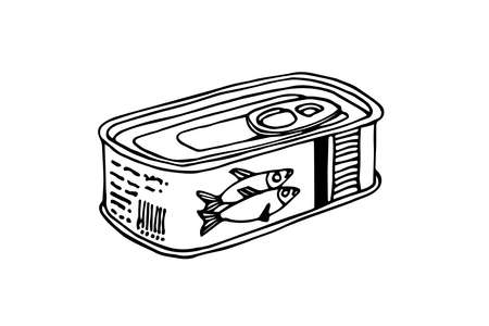 vector illustration with black ink contour lines isolated on a white background in a hand drawn & doodle styleのイラスト素材