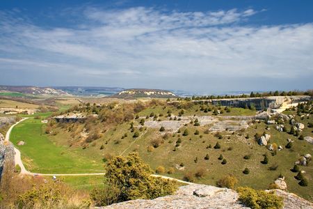 mountain landscape of Crimea, Ukraineの写真素材