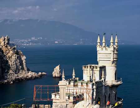 Swallow's Nest castle. Crimea, Yalta, Ukraineの写真素材