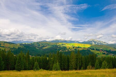 beautiful summer mountain landscapeの写真素材
