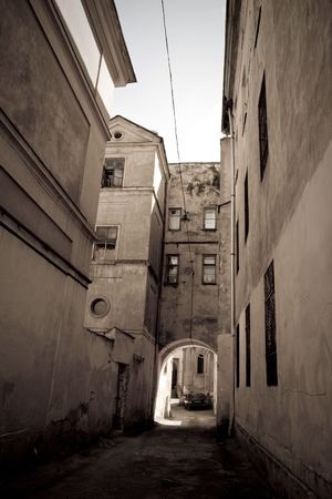 Medieval street. Lvov, Ukraineの写真素材