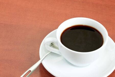 Cup for espresso on tableの写真素材