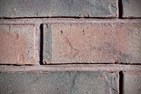 Close up fragment of old brick wall