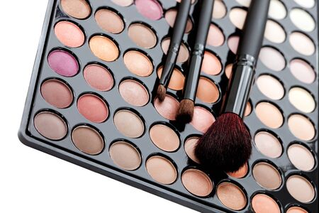 Makeup.Professional multicolor set with brushesの写真素材