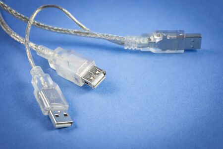 close up of usb cables