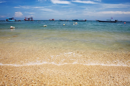tropical sand seashore