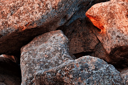 Rock abstract pattern formation