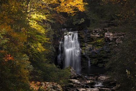 Meigs waterfall. Great Smoky Mountains National Park, Tennessee, USAの写真素材