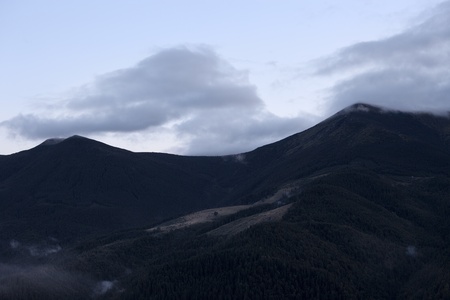 Carpathian mountains after rain, Ukraineの写真素材