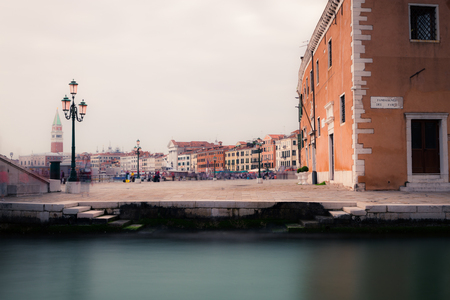 Small canal in Venice, Italyの写真素材