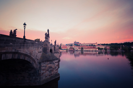 Old Prague skyline. Prague, Czech Republicの写真素材
