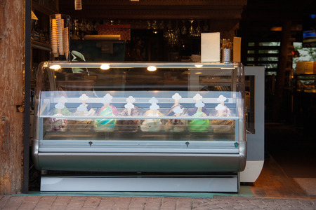 Ice cream street cafeの写真素材