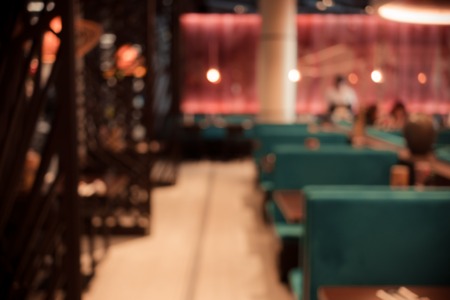 Restaurant cafe interior abstract blurred abstract backgroundの写真素材