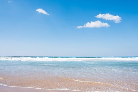 Beautiful beach and tropical sea and blue sky, phuket, thailand