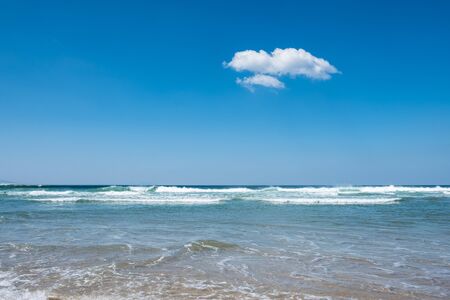 Beautiful beach and tropical sea and blue sky, Phuket, Thailandの写真素材