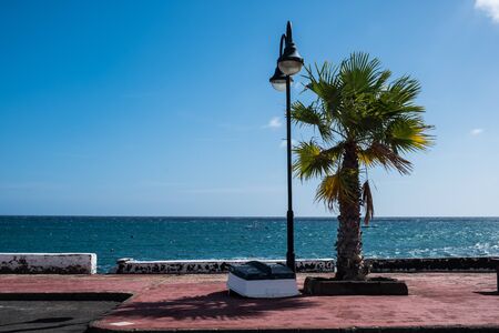 Beautiful mediterranean small village view. Canary Island, Spainの写真素材