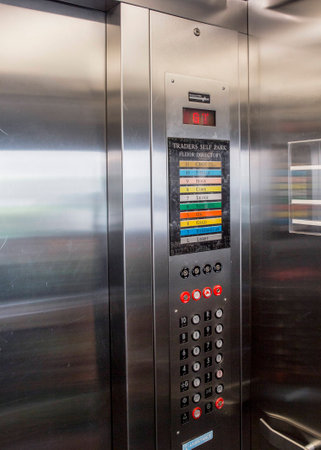 Elevator buttonsの写真素材