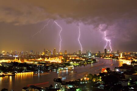Thunder down to Grand Palace, Bangkok, Thailand