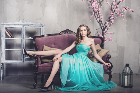 Beautiful luxurious womanの写真素材
